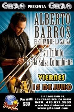 Alberto Barros rendirá tributo a la salsa colombiana el 15 de julio en San Francisco